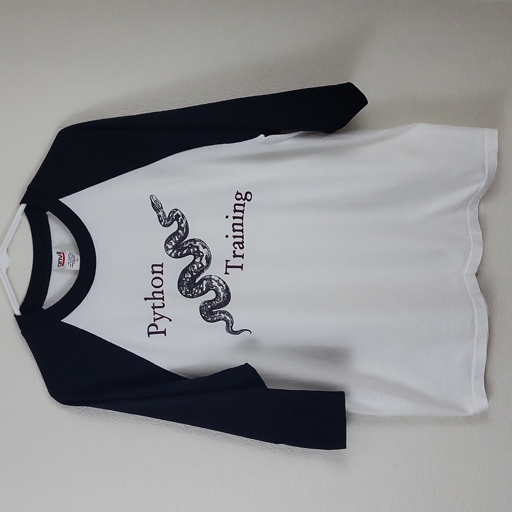 Python Training / Snake Charmer Raglan Shirt Size… - image 2
